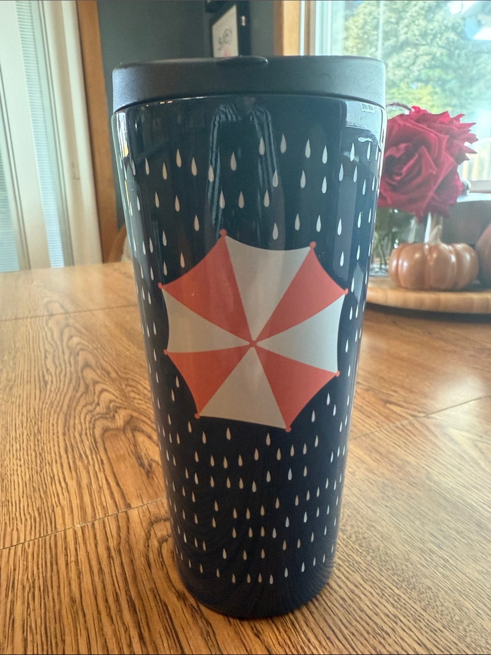 Starbucks 2014 Umbrella Raindrop Stainless Steel Tumbler